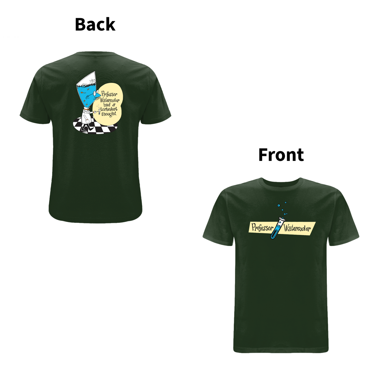 DON'T DO THE DODO - PROFESSOR WATERCOOLER Front and Back Print T-shirt – Rave inspired 90s streetwear, retro fashion from Have a nice day london store 