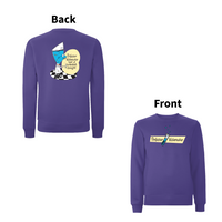 DON'T DO THE DODO - PROFESSOR WATERCOOLER Front and Back Print Sweatshirt – Rave inspired 90s streetwear, retro fashion from Have a nice day london store 
