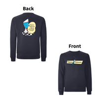 DON'T DO THE DODO - PROFESSOR WATERCOOLER Front and Back Print Sweatshirt – Rave inspired 90s streetwear, retro fashion from Have a nice day london store 
