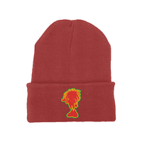 Sista Embroidered Silhouette Original cuffed long beanie – Rave inspired 90s streetwear, retro fashion from Have a nice day london store 