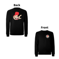 Have A Nice Day Sam The Man 90's Logo Front and Back print sweatshirt – Rave inspired 90s streetwear, retro fashion from Have a nice day london store 