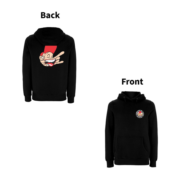 Have A Nice Day - Sam The Man -front and back print Hood – Rave inspired 90s streetwear, retro fashion from Have a nice day london store 