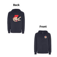 Have A Nice Day - Sam The Man -Front and Back print Zip Hood – Rave inspired 90s streetwear, retro fashion from Have a nice day london store 