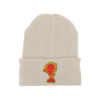 Sista Embroidered Silhouette Original cuffed long beanie – Rave inspired 90s streetwear, retro fashion from Have a nice day london store 