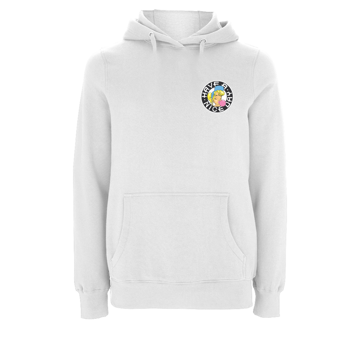 SHURL The Girl  - 90's Classic Left Breast  Logo Hoodie – Rave inspired 90s streetwear, retro fashion from Have a nice day london store 