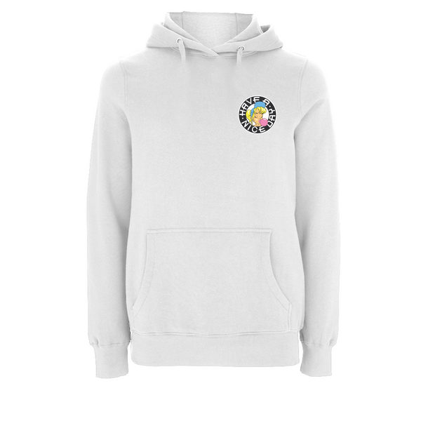 SHURL The Girl  - 90's Classic Left Breast  Logo Hoodie – Rave inspired 90s streetwear, retro fashion from Have a nice day london store 