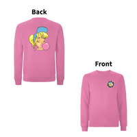 Have A Nice Day - 90's Classic Logo SHURL The Girl Front and Back Print Sweatshirt – Rave inspired 90s streetwear, retro fashion from Have a nice day london store 