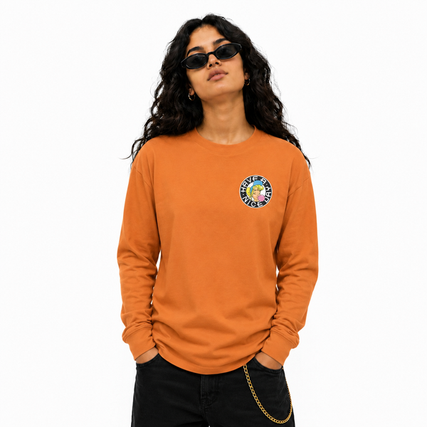 SHURL The Girl  - 90's Classic Left Breast  Logo Longsleeve T shirt