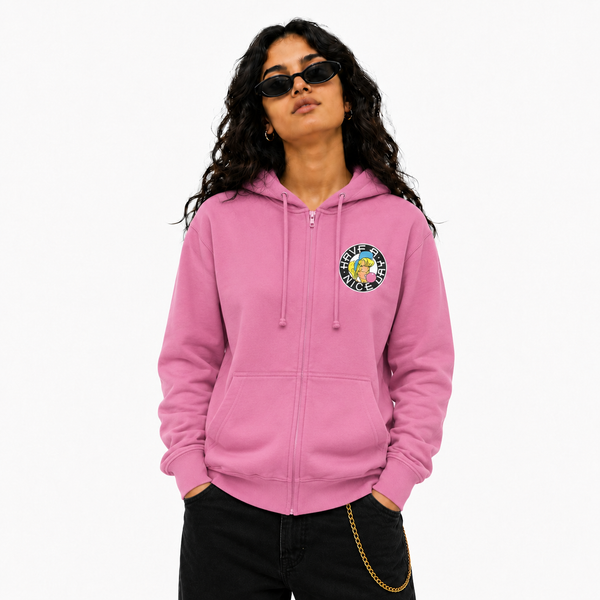 SHURL The Girl  - 90's Classic Left Breast  Logo Zip Hood