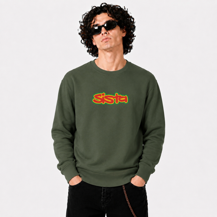 SISTA Large Front Logo Sweatshirt
