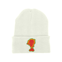 Sista Embroidered Silhouette Original cuffed long beanie – Rave inspired 90s streetwear, retro fashion from Have a nice day london store 