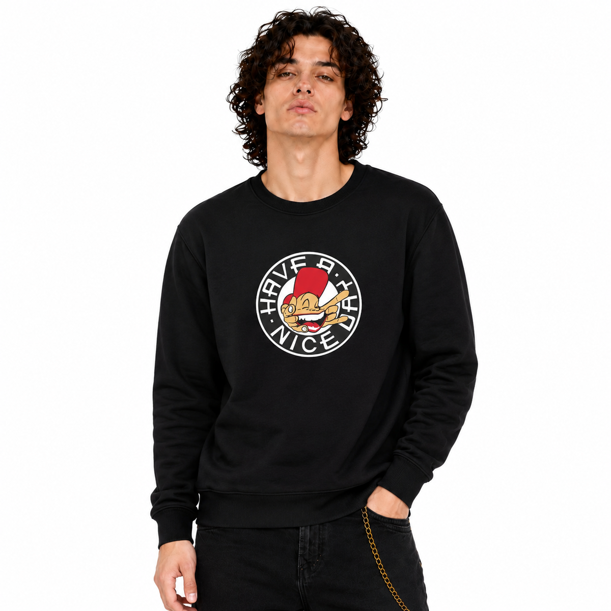 Sam the man front Print Sweatshirt