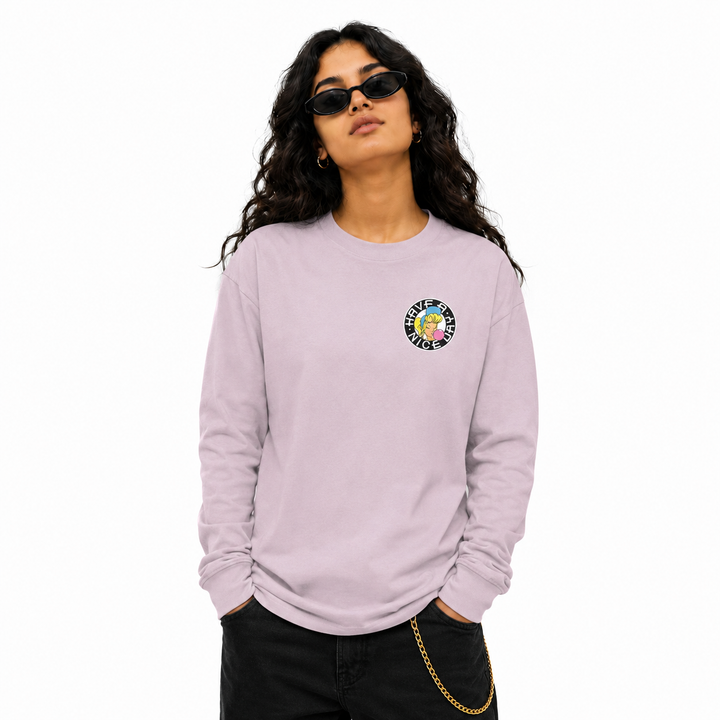 Shurl The Girl Embroidered Long Sleeve T-Shirt