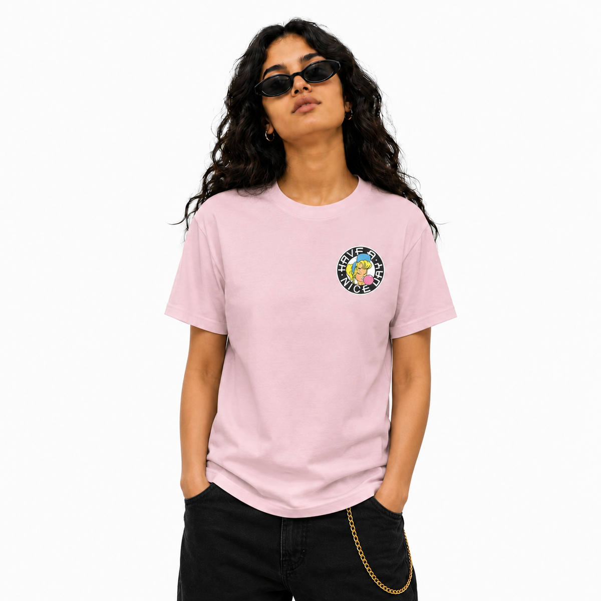 Shurl The Girl  Embroidered T-Shirt