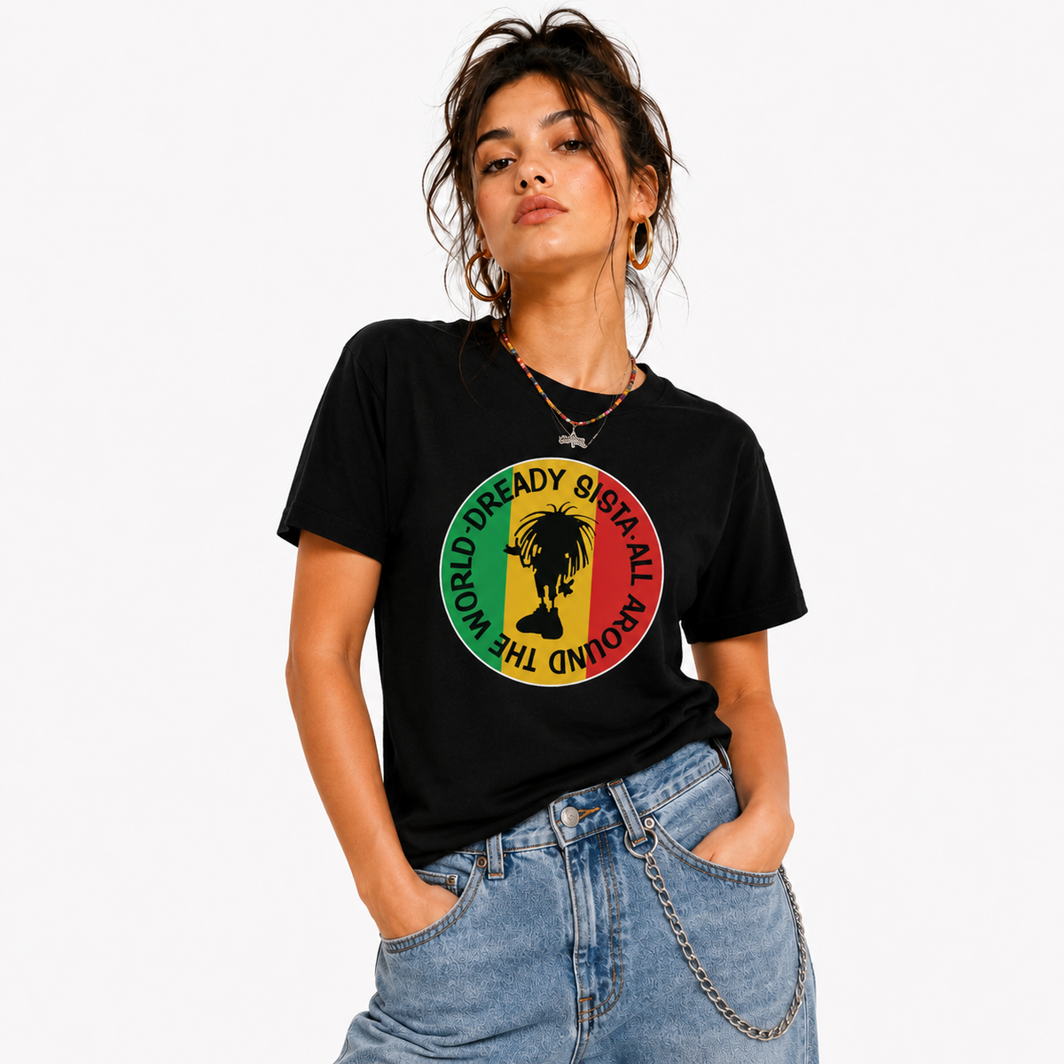 Sista Global Front Print T-shirt
