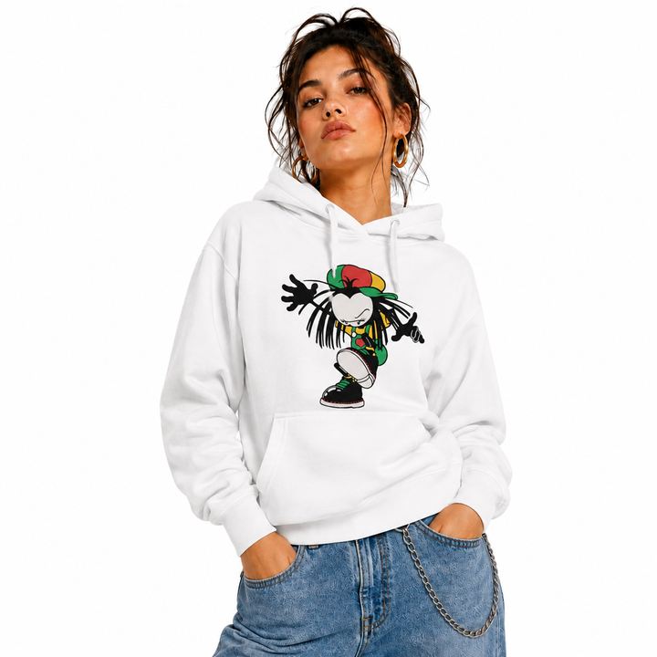 Sista Stamp Front Print Hood