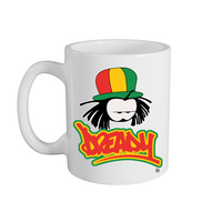 DREADY Classic Logo Mug – Rave inspired 90s streetwear, retro fashion from Have a nice day london store 
