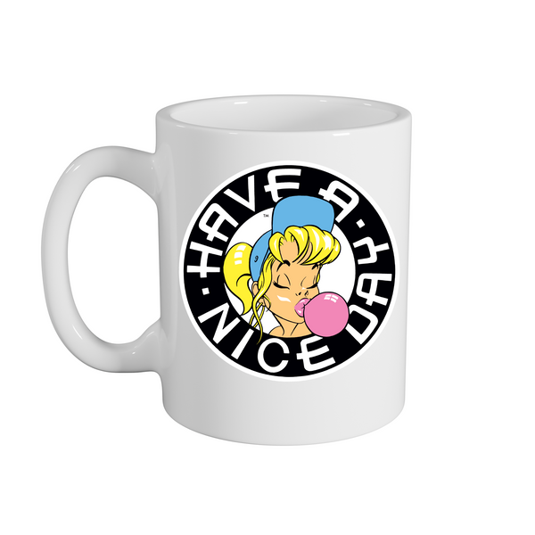 Have A Nice Day Shurl The Girl Mug – Rave inspired 90s streetwear, retro fashion from Have a nice day london store 