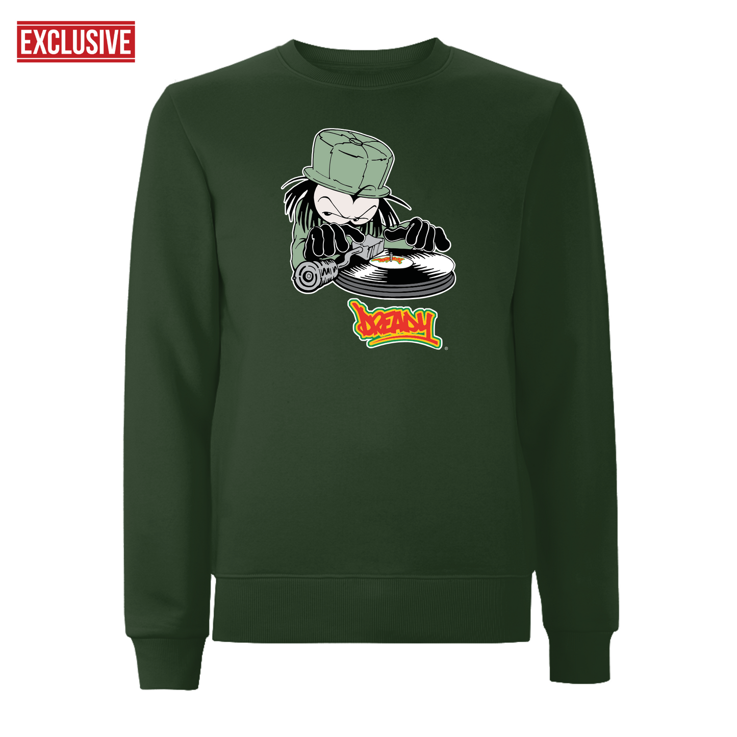 DJ DREADY - 90's Classic Logo  Front Print Sweatshirt