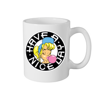 Have A Nice Day Shurl The Girl Mug – Rave inspired 90s streetwear, retro fashion from Have a nice day london store 