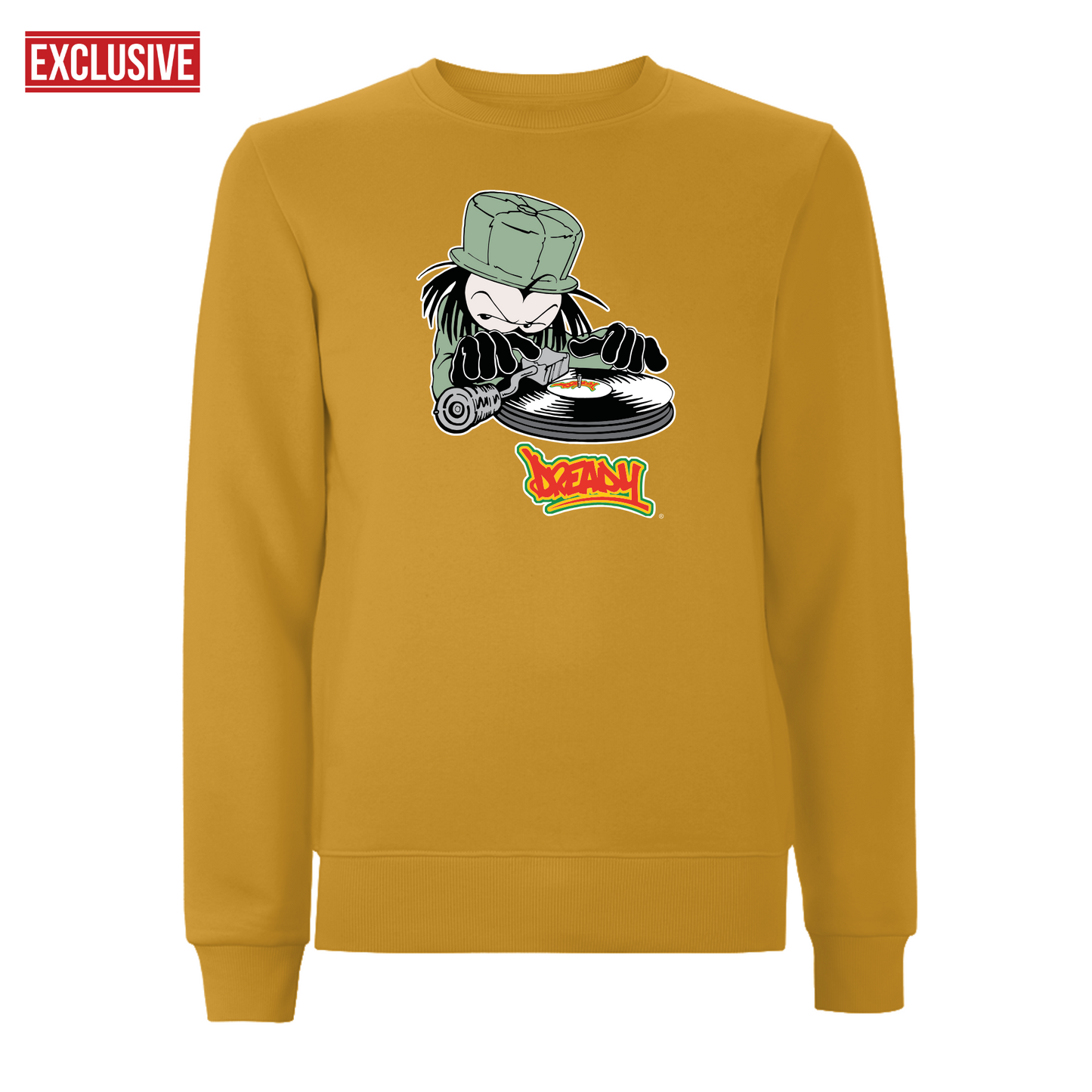 DJ DREADY - 90's Classic Logo  Front Print Sweatshirt