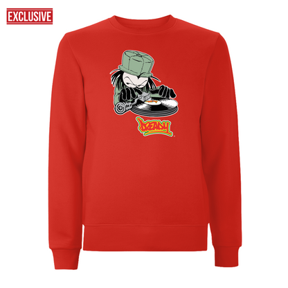 DJ DREADY - 90's Classic Logo  Front Print Sweatshirt