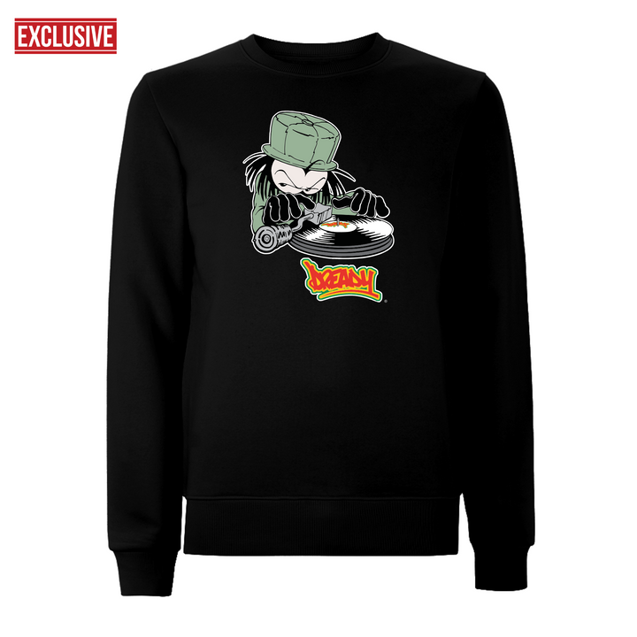DJ DREADY - 90's Classic Logo  Front Print Sweatshirt – Rave inspired 90s streetwear, retro fashion from Have a nice day london store 