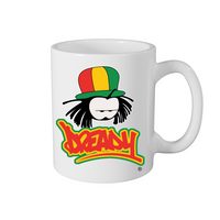 DREADY Classic Logo Mug – Rave inspired 90s streetwear, retro fashion from Have a nice day london store 