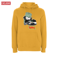 DJ DREADY 90's Classic Logo Front Print Hood – Rave inspired 90s streetwear, retro fashion from Have a nice day london store 