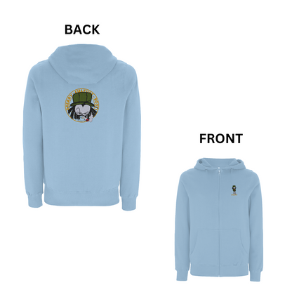 Dready Old Skool Front and Back Embroidered Zip Hood - Dready Original