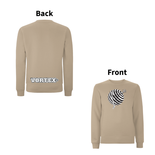 Vortex - TRAPPED front and back print Organic Sweatshirt