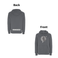 VORTEX - TRAPPED front and back print Organic Hoodie – Rave inspired 90s streetwear, retro fashion from Have a nice day london store 