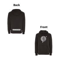 VORTEX - TRAPPED front and back print Organic Hoodie – Rave inspired 90s streetwear, retro fashion from Have a nice day london store 