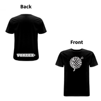 Vortex - TRAPPED front and back print Organic T-Shirt – Rave inspired 90s streetwear, retro fashion from Have a nice day london store 