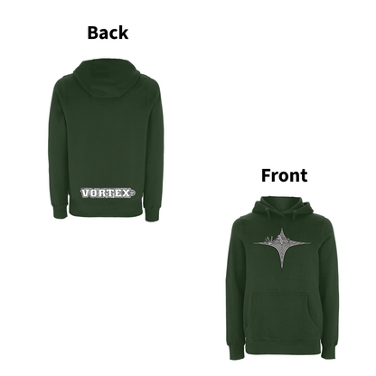 VORTEX - STARGATE front and back print Organic Hoodie