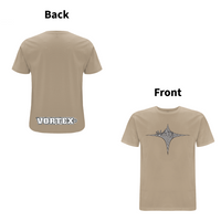 VORTEX -  STARGATE front and back print Organic T-Shirt – Rave inspired 90s streetwear, retro fashion from Have a nice day london store 