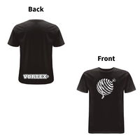 Vortex - TRAPPED front and back print Organic T-Shirt – Rave inspired 90s streetwear, retro fashion from Have a nice day london store 