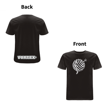 Vortex - TRAPPED front and back print Organic T-Shirt