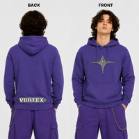 VORTEX - STARGATE front and back print Organic Hoodie