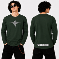 VORTEX - STARGATE front and back print Organic Longsleeve
