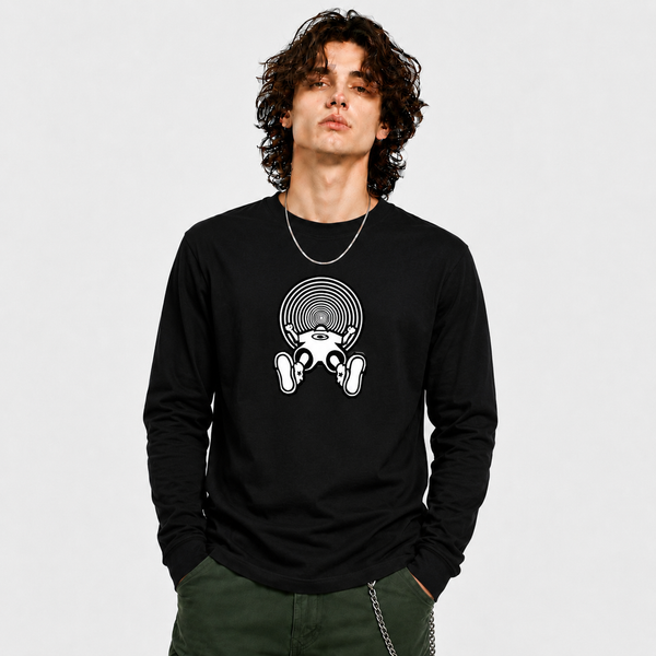VORTEX -  VORTEX LOGO Organic Longsleeve T-Shirt