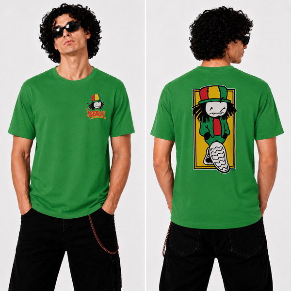Walking Dread Front & Back Print T- Shirt