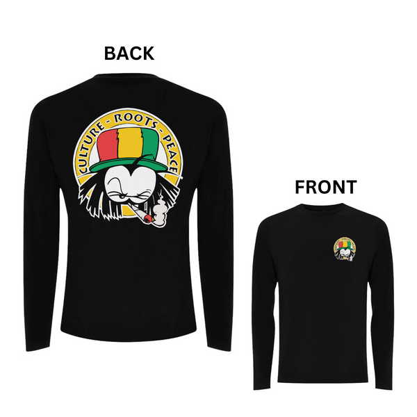 Dready Culture Roots & Peace Front and Back Print Long Sleeves – Rave inspired 90s streetwear, retro fashion from Have a nice day london store 