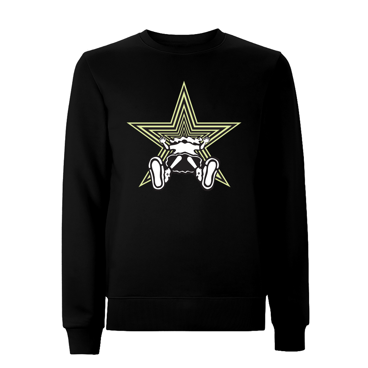 Vortex Skirt Front Print Sweatshirt