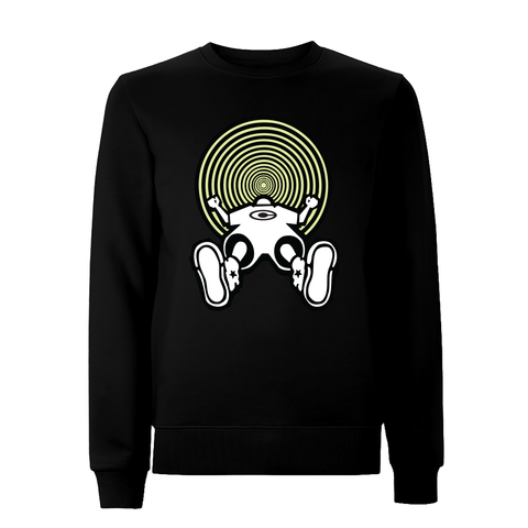 Vortex Glow Front Print Sweatshirt – Rave inspired 90s streetwear, retro fashion from Have a nice day london store 