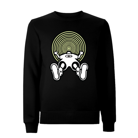 Vortex Glow Front Print Sweatshirt