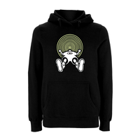 Vortex Glow Front Print Hood – Rave inspired 90s streetwear, retro fashion from Have a nice day london store 
