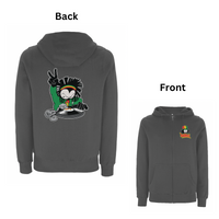 DREADY Two Time Front and Back Print Hood – Rave inspired 90s streetwear, retro fashion from Have a nice day london store 