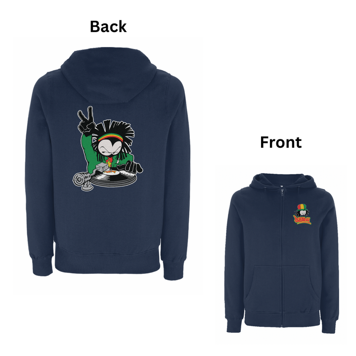 DREADY Two Time Front and Back Print Hood – Rave inspired 90s streetwear, retro fashion from Have a nice day london store 
