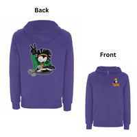 DREADY Two Time Front and Back Print Hood – Rave inspired 90s streetwear, retro fashion from Have a nice day london store 